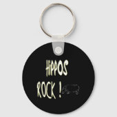 Hippos Rock! Schlüsselanhänger (Vorderseite)