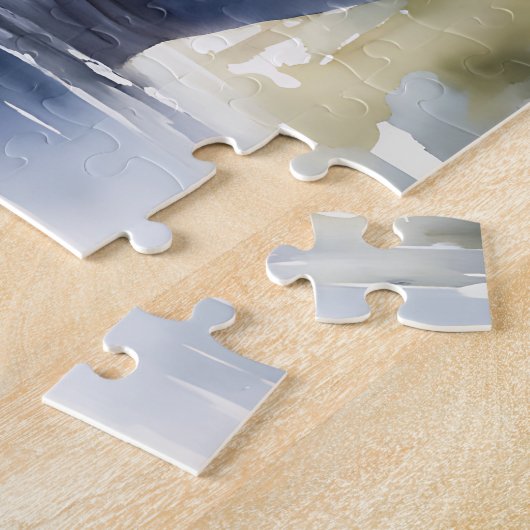 Hippos Serene Waters ein Aquarellbild Puzzle (Seite)