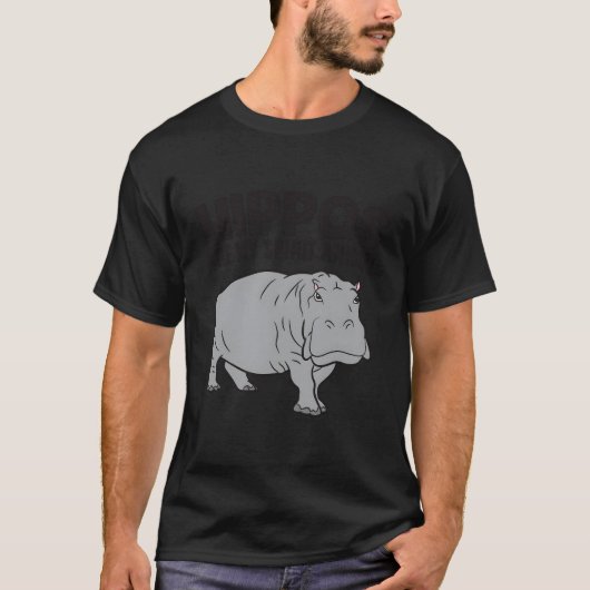 Hippos sind mein Geist Tier Hippopotamus T-Shirt (Vorderseite)