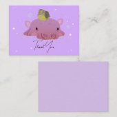 Hippos und Vögel Dankeschön Karte (Vorne/Hinten)