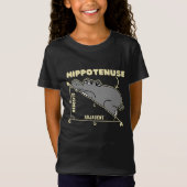 Hippotenuse  Cute Math Hippopotamus For Children T-Shirt (Vorderseite)
