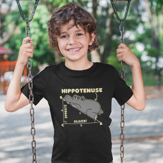 Hippotenuse  Cute Math Hippopotamus For Children T-Shirt