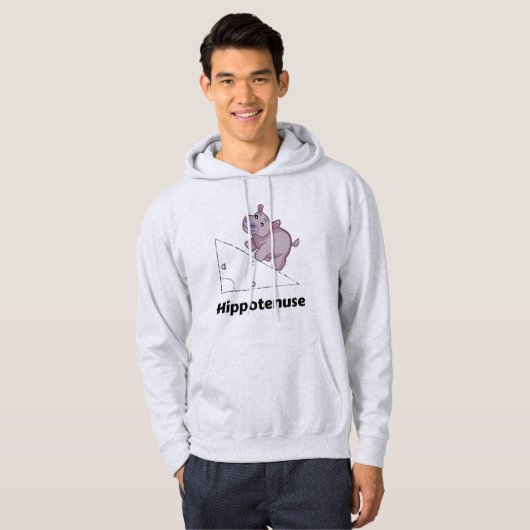 Hippotenuse Funny Math Hoodie (Vorne ganz)