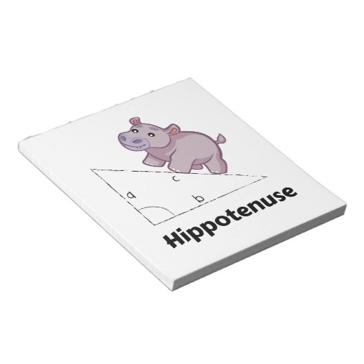 Hippotenuse Funny Math Notizblock (angewinkelt)