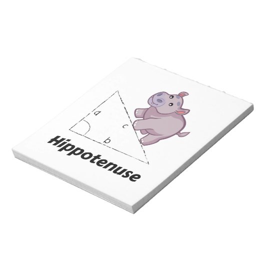 Hippotenuse Funny Math Notizblock (Rotiert)