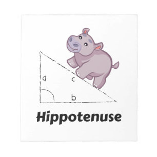 Hippotenuse Funny Math Notizblock