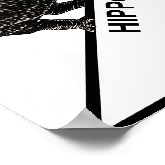 Hippotenuse Hypotenuse Funny Math Geometry Poster (Ecke)