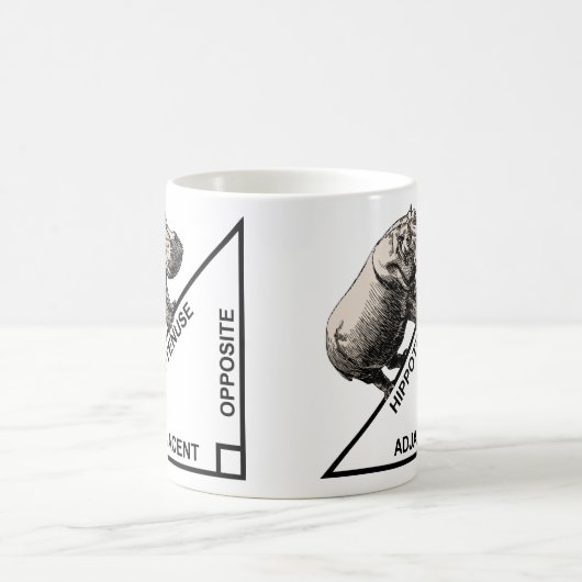 Hippotenuse Hypothenuse-lustige Kaffeetasse (Mittel)