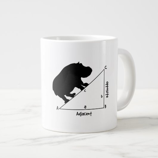 Hippotenuse Jumbo-Tasse (Vorderseite Rechts)