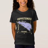Hippotenuse Lindo Hipopotamo Matematico Para Niños T-Shirt (Vorderseite)