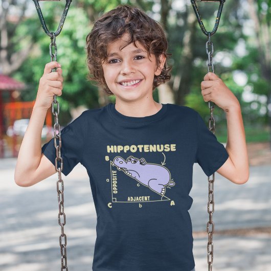 Hippotenuse Lindo Hipopotamo Matematico Para Niños T-Shirt
