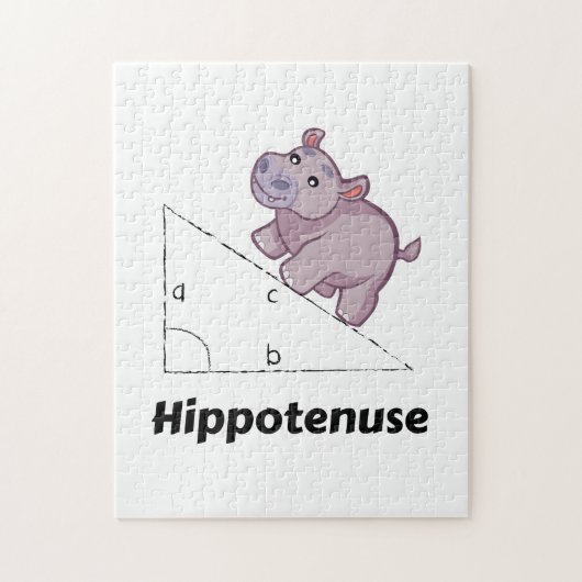 Hippotenuse lustiges Mathe Puzzle (Vertikal)
