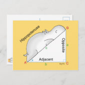 HIPPOTENUSE-Postkarte von Sandra Boynton Postkarte (Vorne/Hinten)