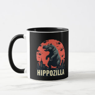 Hippozilla Spooky Moo Deng Hippo Halloween Tasse