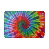 Hippy 60er 70er Gefärbte Krawatte Retro farbig Badematte (Vorderseite)