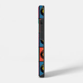 Hippy 60er Boho Peace Sign iPhone Hülle (Linke Seite)