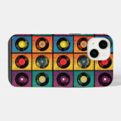 Hippy 60er Boho Peace Sign iPhone Hülle (Rückseite (Horizontal))