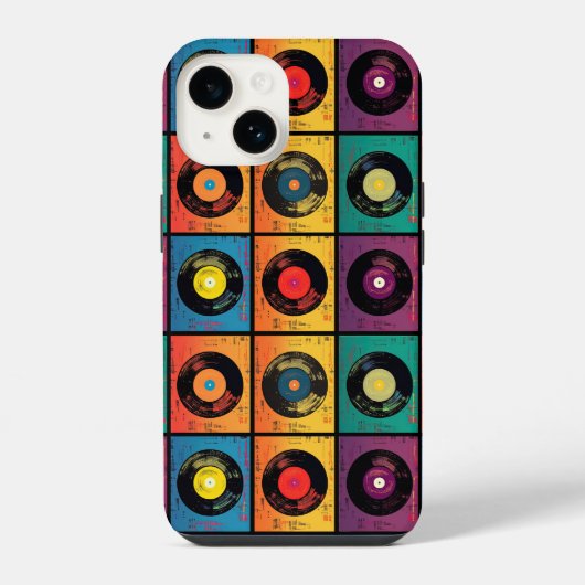 Hippy 60er Boho Peace Sign iPhone Hülle (Rückseite)