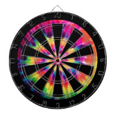Hippy 60s Tie Dye Dartscheibe (vorne)
