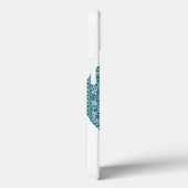 Hippy Bandanna Peace Sign Aquamarin Case-Mate iPho Case-Mate iPhone Hülle (Rückseite / Rechts)