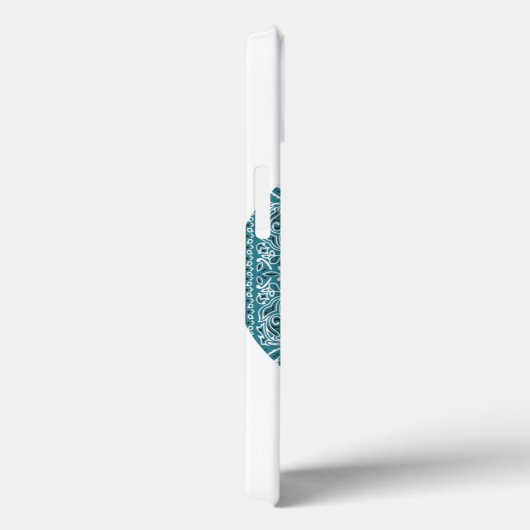 Hippy Bandanna Peace Sign Aquamarin Case-Mate iPho Case-Mate iPhone Hülle (Rückseite / Rechts)