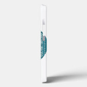 Hippy Bandanna Peace Sign Aquamarin Case-Mate iPho iPhone Hülle (Rückseite / Links)