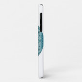 Hippy Bandanna Peace Sign Aquamarin Case-Mate iPhone Hülle (Hinten/Links)