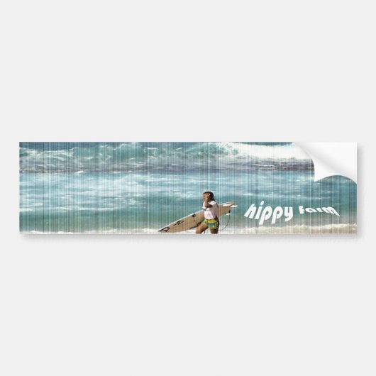 hippy Bauernhof-Autoaufkleber Autoaufkleber (Vorne)