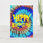 Hippy Birthday Karte (Vorderseite)