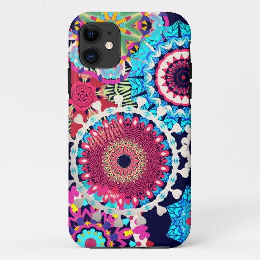 Hippy Blumen iphone Abdeckungen Case-Mate iPhone Hülle (Rückseite)