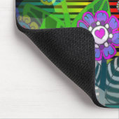 Hippy Blumen Mousepad (Ecke)