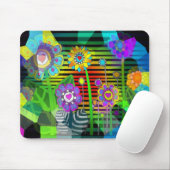Hippy Blumen Mousepad (Mit Mouse)