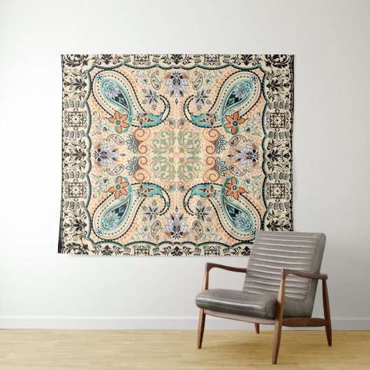 Hippy Bohemischer Friedensmandela Boho Chic Wandteppich (Beispiel (Horizontal))