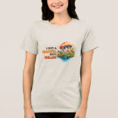 Hippy Boho Mushroom Peace Trippy Tri-Blend Shirt (Vorderseite)
