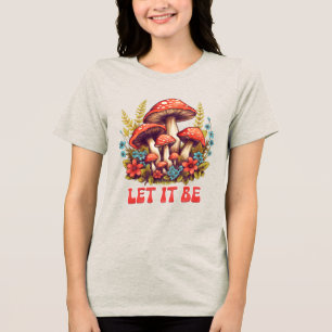 Hippy Boho Pilz – 60er 70er Mode Tri-Blend Shirt