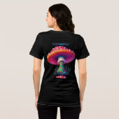 Hippy Boho Pilz – 60er 70er Mode Tri-Blend Shirt (Rückseite voll)