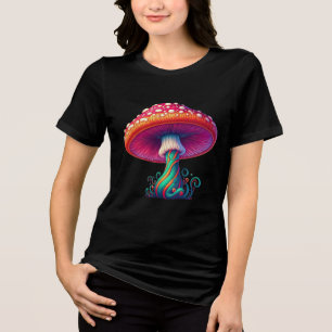 Hippy Boho Pilz – 60er 70er Mode Tri-Blend Shirt