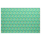 Hippy bunter retro 60er des Friedenszeichens Stoff (Yard (91,4 cm))