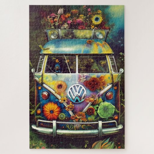 Hippy Bus Jigsaw Puzzle (Vertikal)