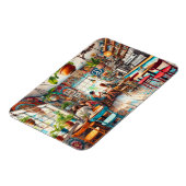 Hippy Café in Miami Watercolor Magnet (Linke Seite)
