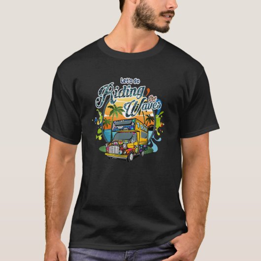 Hippy Canavan Sunset 60's 70's Let's go Riding The T-Shirt (Vorderseite)