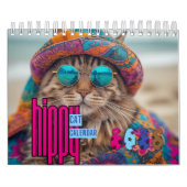 Hippy Cat Calendar, Cat Kalender (Titelbild)