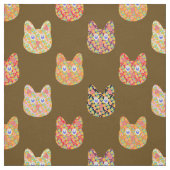 Hippy Cats Earth Stoff (Muster)