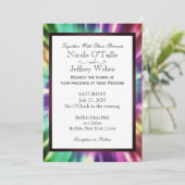 Hippy Chic Gefärbte Krawatte Tye Die Einladung zur (Stehend Vorderseite)