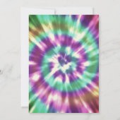 Hippy Chic Gefärbte Krawatte Tye Die Einladung zur (Rückseite)