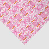 Hippy Chic Pink und Orange Krawatte Dye Muster Seidenpapier (Ausschnitt)