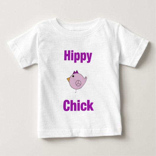 Hippy Chick - Baby T-shirt (Vorderseite)