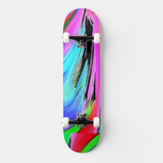 Hippy Color Wave Skateboard (Vorderseite)