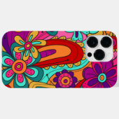 Hippy-Floral Case-Mate iPhone Hülle (Rückseite (Horizontal))