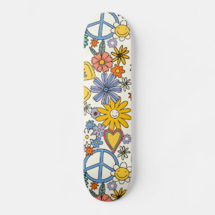 Hippy-Floral Skateboard